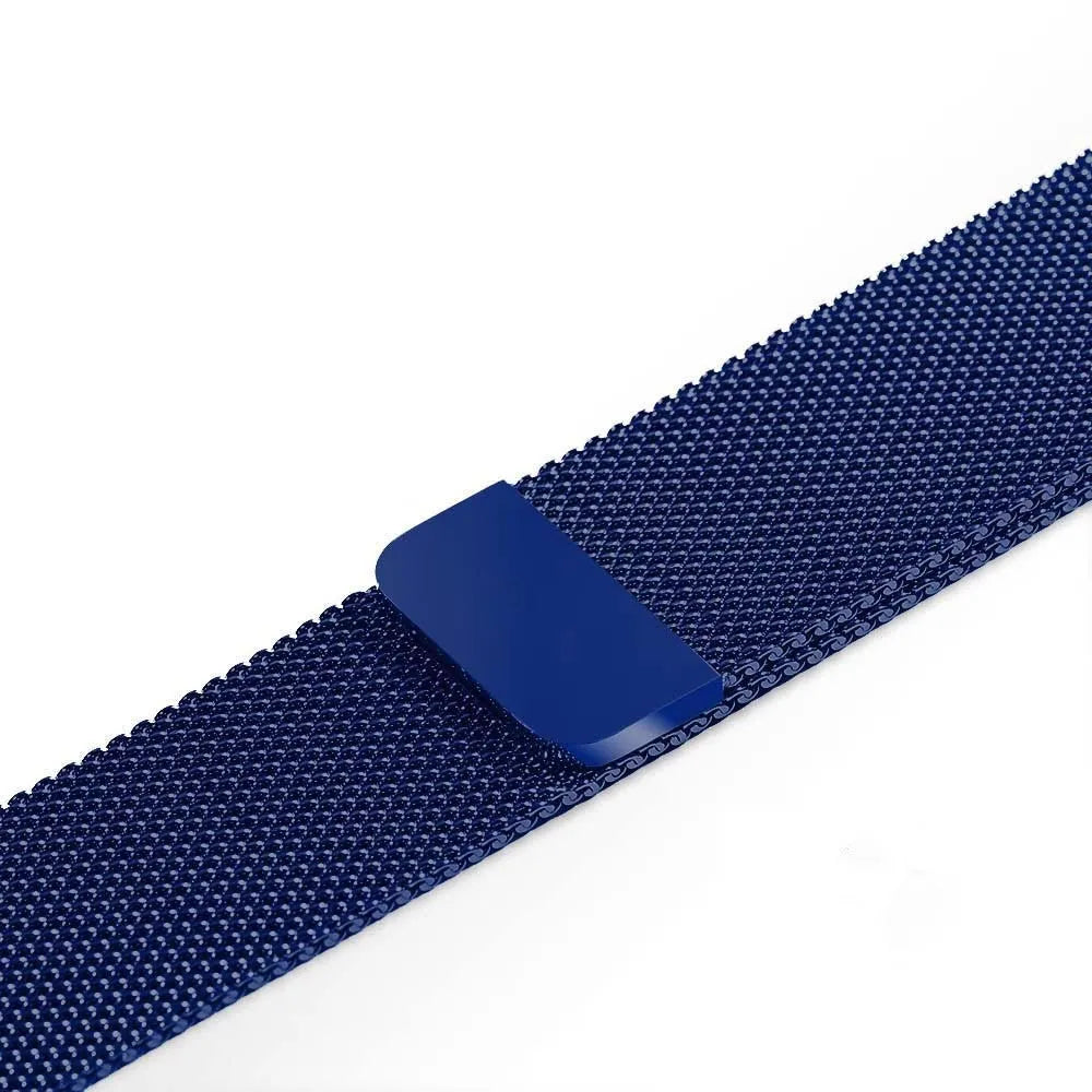 Stainless steel watch strap shown in silver colour for a 42mm watch case.