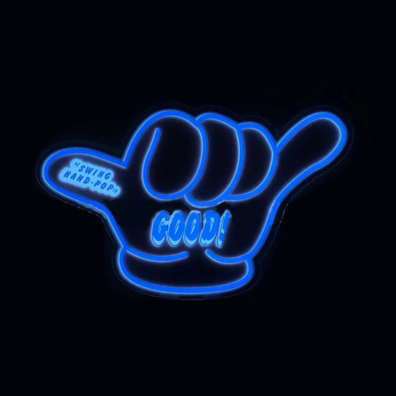 Luminous adhesive sticker sheet with LED driver and connecting cable for window lighting