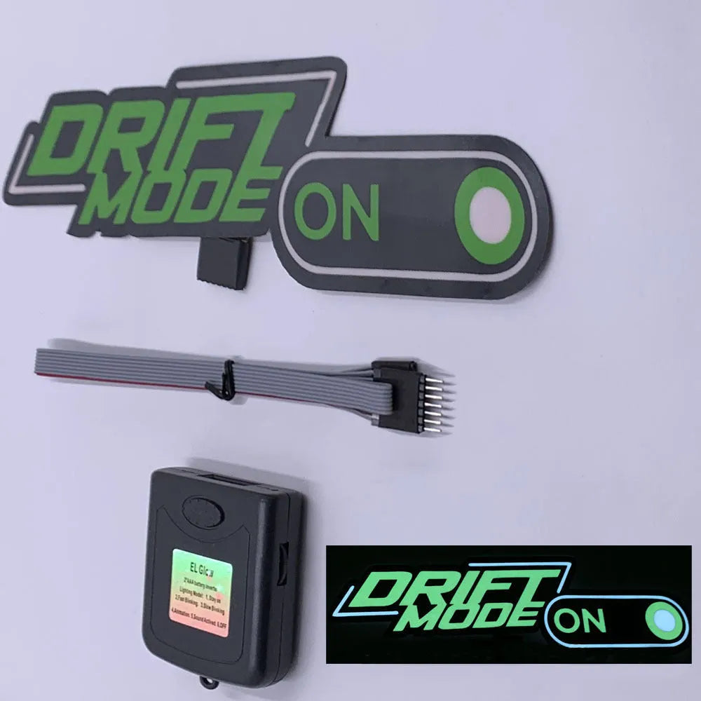 Luminous adhesive sticker sheet with LED driver and connecting cable for window lighting