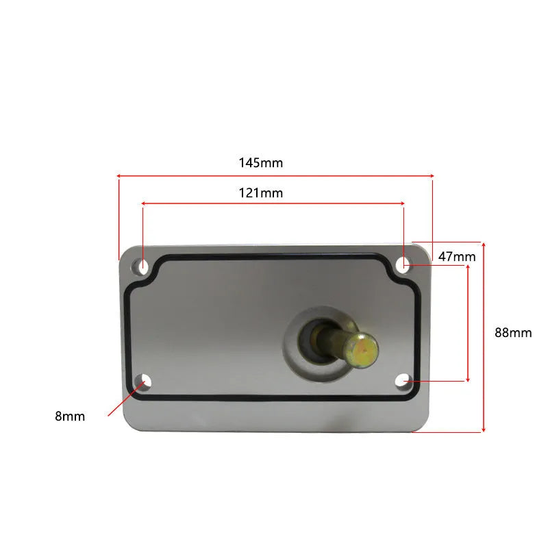 Silver aluminium short shift lever for Horton manual transmission vehicles