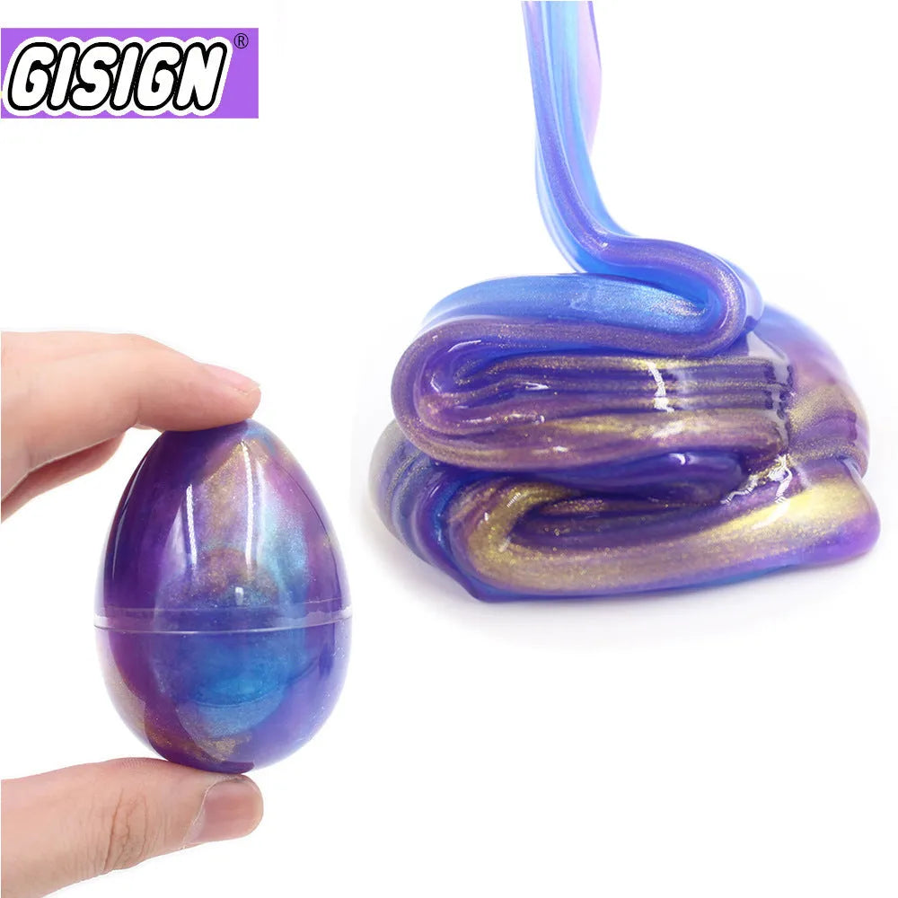 Crystal Soft Slime Ball 50g resin sensory toy in blue and green for children aged 7-14