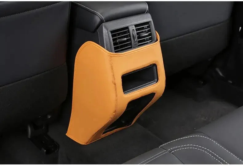 Three leather anti-kick pads for Mitsubishi Outlander Special interior protection