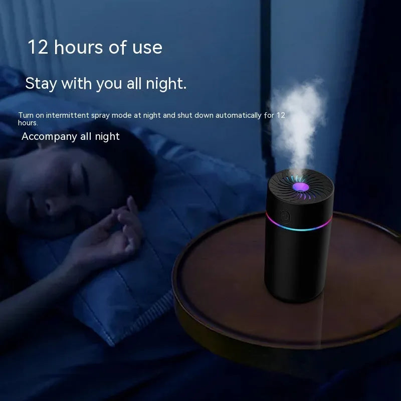 USB car mini humidifier for automobile aromatherapy air purification with timer function