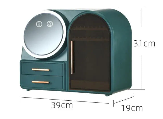 Plastic cosmetic storage rack in modern simplicity style with 35-litre capacity for lipsticks and skincare products