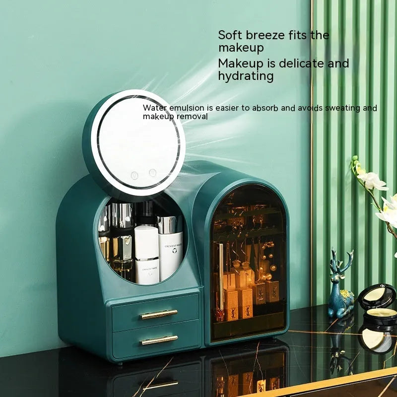 Plastic cosmetic storage rack in modern simplicity style with 35-litre capacity for lipsticks and skincare products
