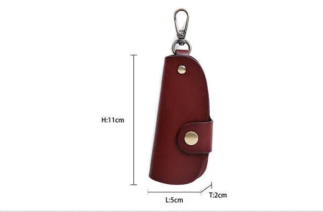 Genuine leather handmade car key case in multiple colour options