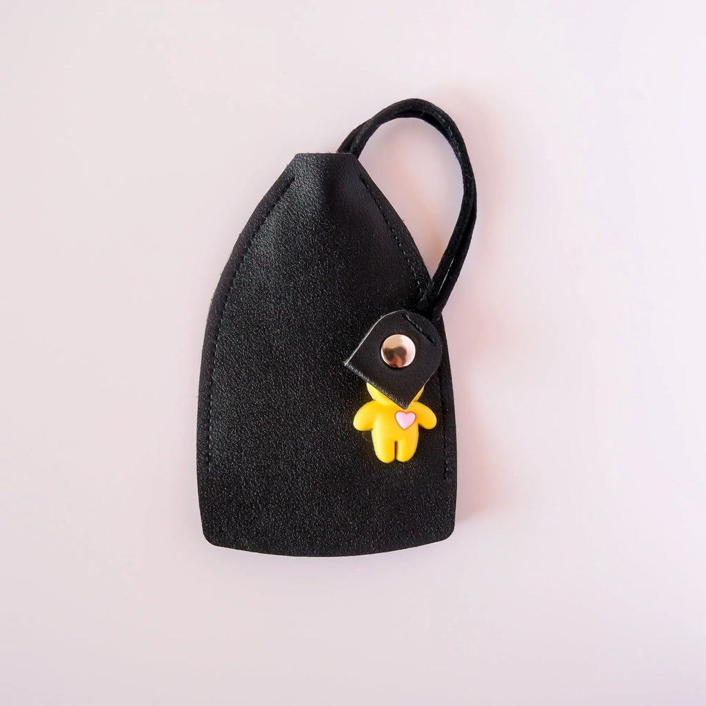 Universal large capacity car key case in PU leather, shown in various colours.