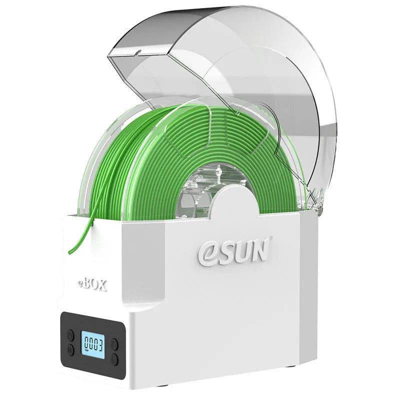 eBOX Lite 3D printing consumables drying storage box with wire heating element.