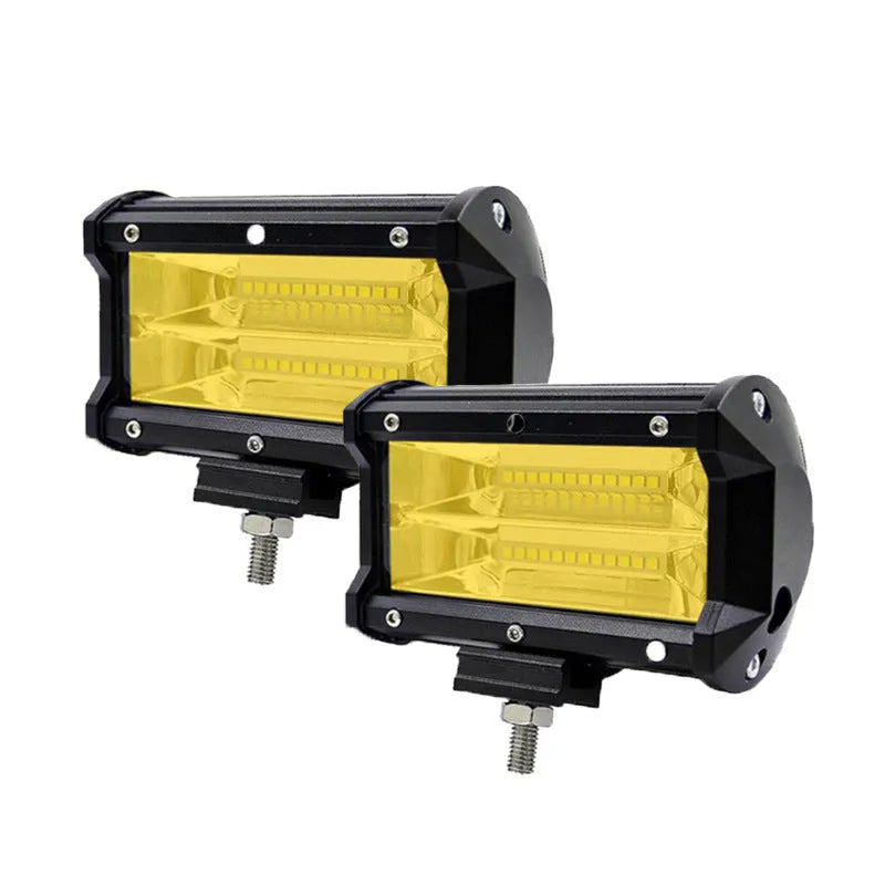 5-inch black LED work lamp with die-cast aluminium housing for off-road vehicles