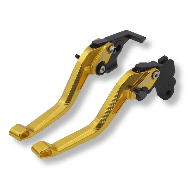 Motorcycle metal clutch lever kit in two-finger labour-saving design with pull rod.