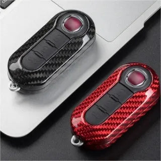 Replacement car key cover shell in carbon fibre or fibreglass materials