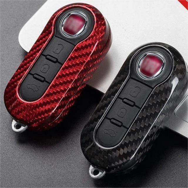 Replacement car key cover shell in carbon fibre or fibreglass materials