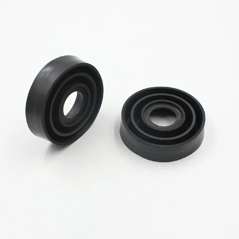Silicone car headlight dust cover showing Type A closed and Type B open styles