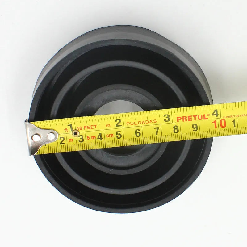 Silicone car headlight dust cover showing Type A closed and Type B open styles