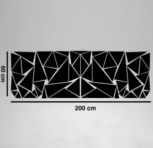 Large roll of black geometric pattern car modification sticker vinyl for vehicle body panels