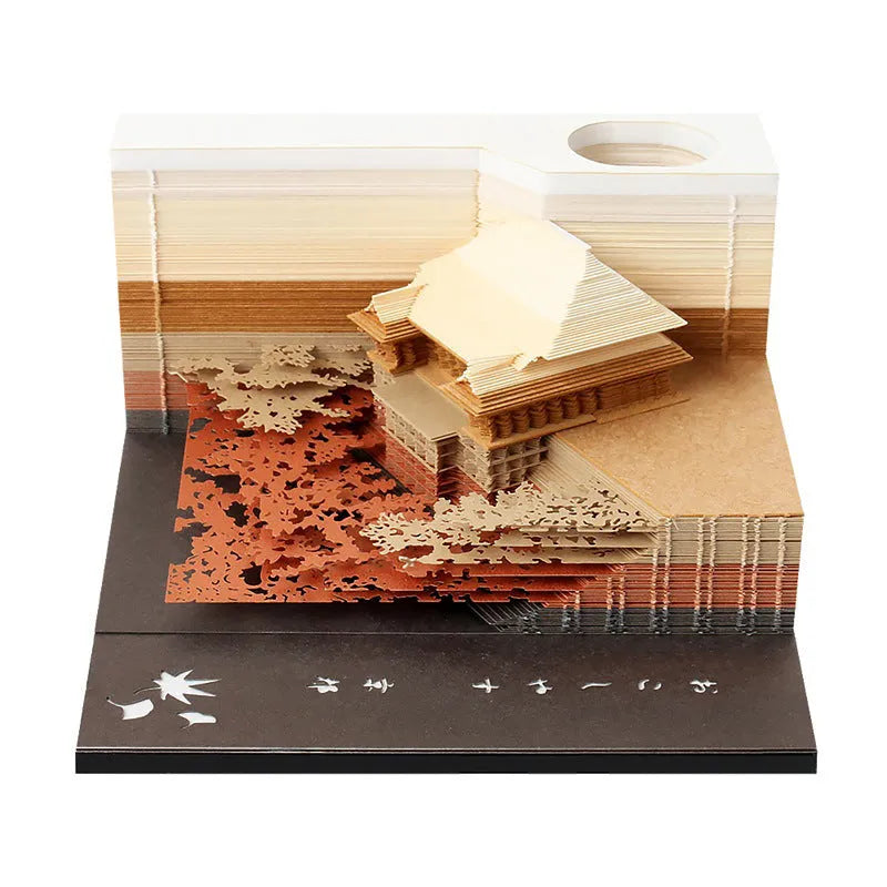 One Piece anime architecture sticky notes showing cartoon building designs on 80x45mm craft paper