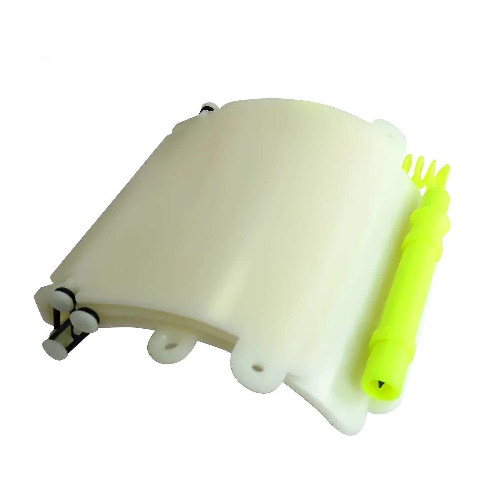 White luminous ABS underwater writing wristboard for diver communication with integrated pencil