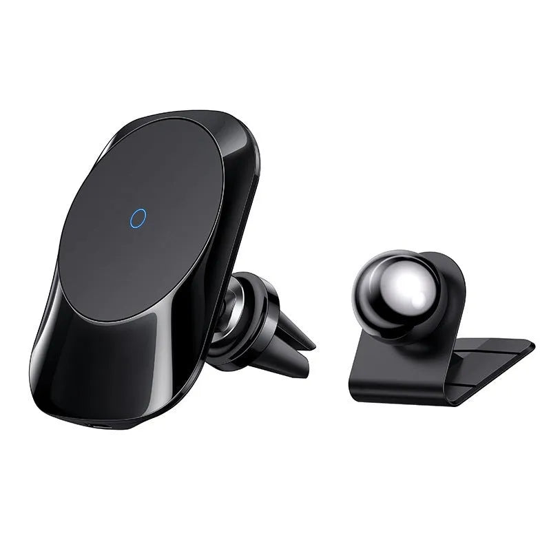 CH-707 magnetic car wireless charging stand with air vent and centre control mounting bases