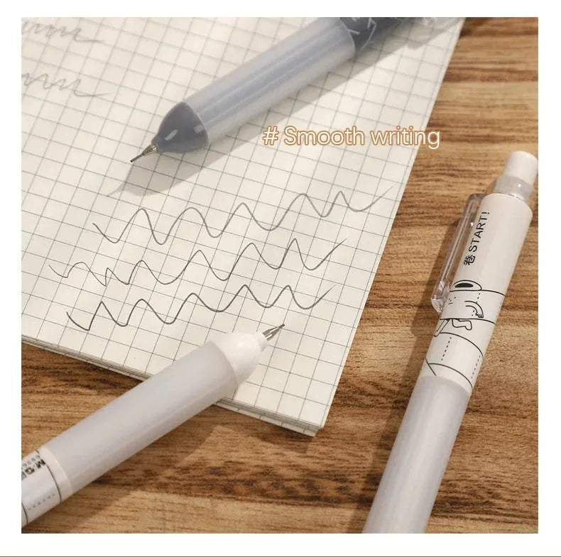 0.5mm automatic pencil with cloud grip design in black or white minimalist style