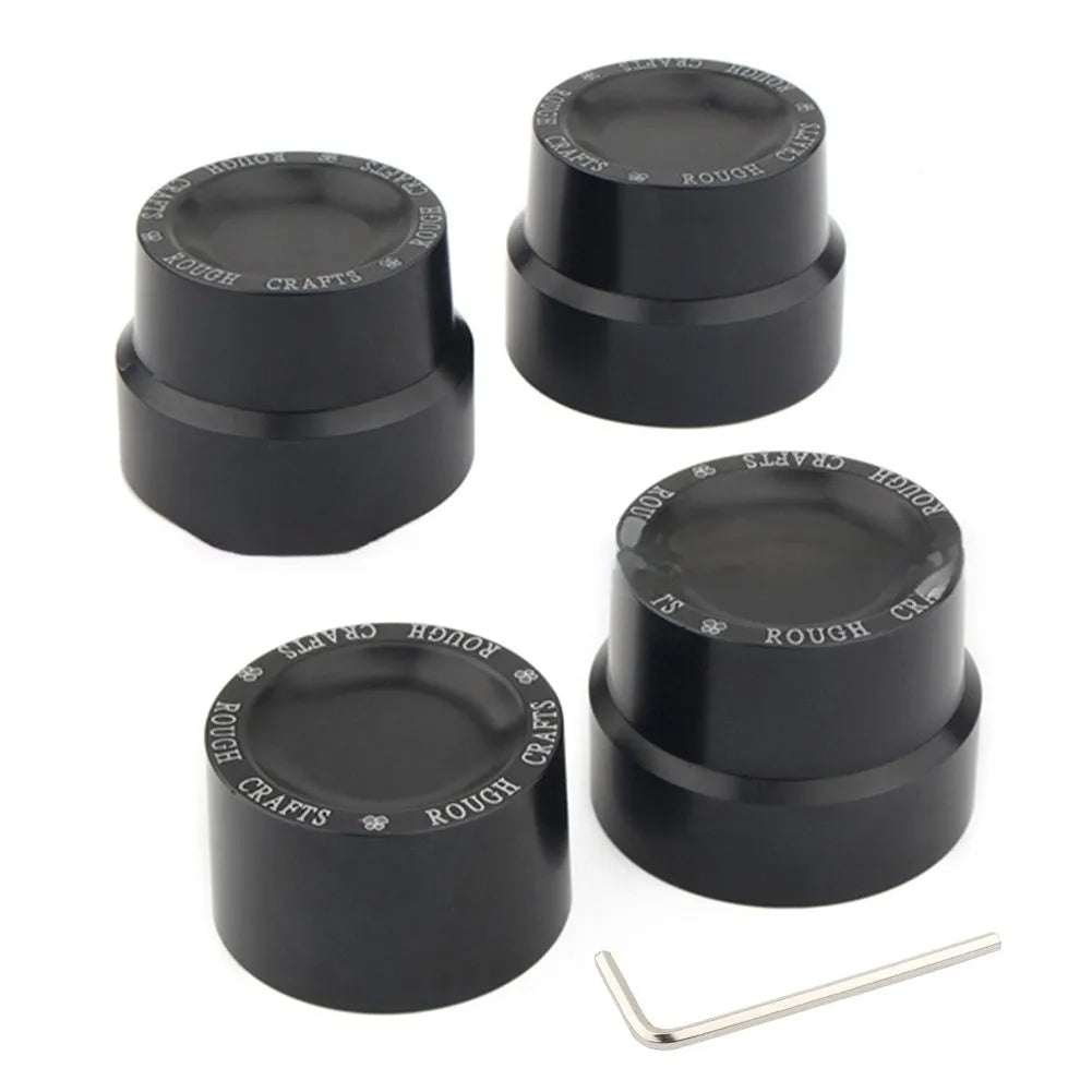 Black CNC aluminium motorcycle front axle decorative cap cover for Harley Sportster 883
