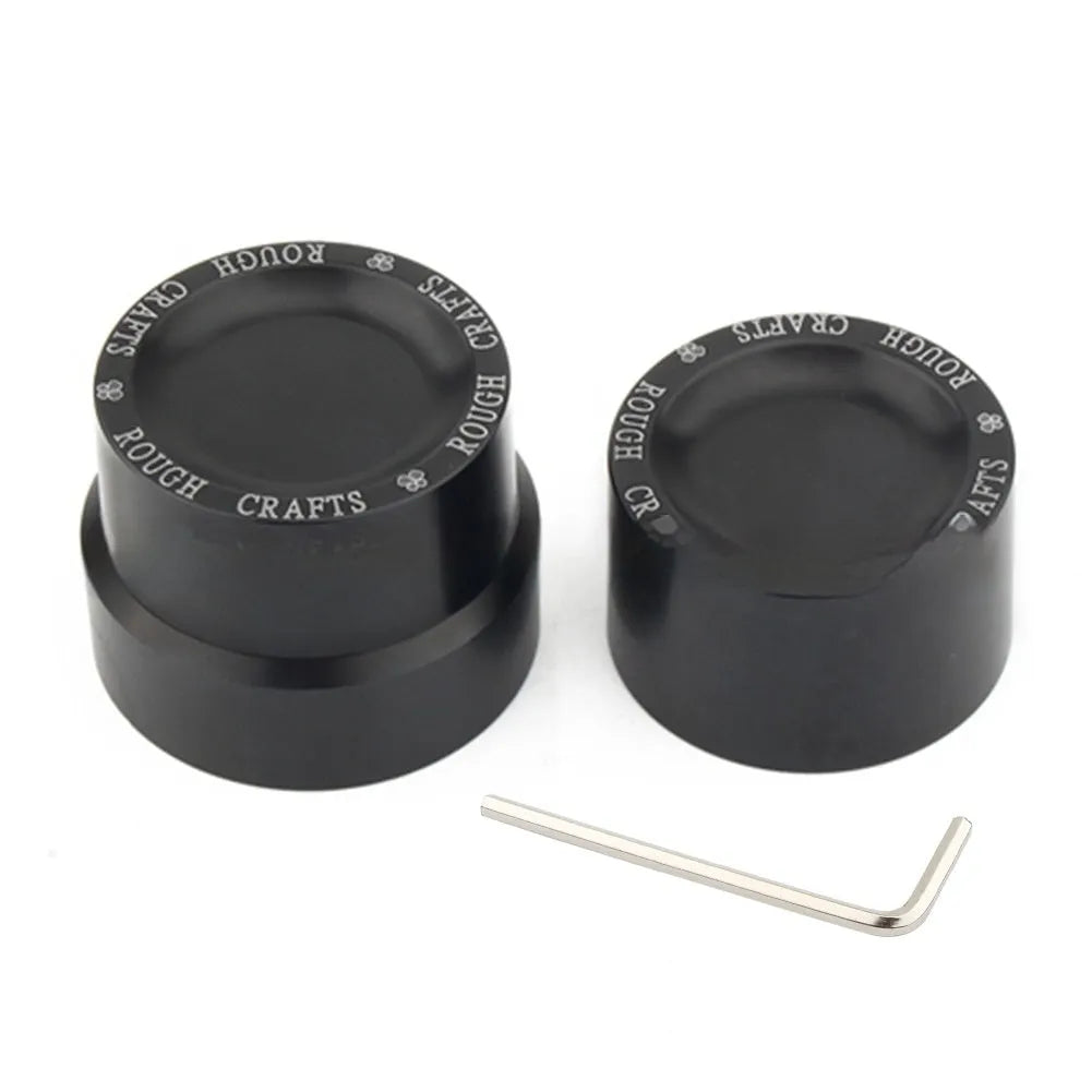 Black CNC aluminium motorcycle front axle decorative cap cover for Harley Sportster 883