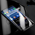 Curved Samsung phone screen protector with matte hydrogel film for scratch and fingerprint resistance