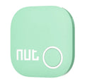 NUT2 generation anti-lost device in white, showing compact 36x36x5.8mm size and keyring attachment