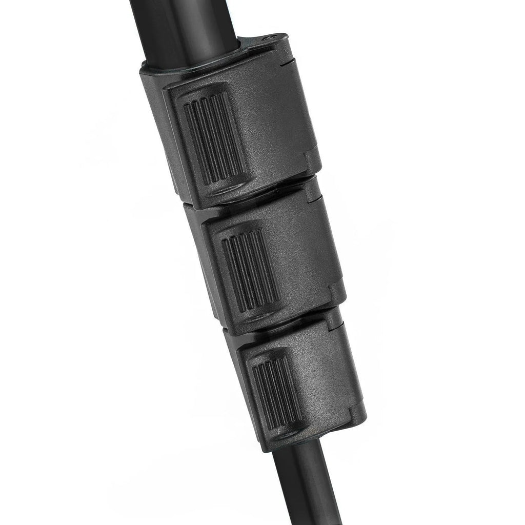 Zomei Z666 4-section aluminium tripod extended to 1400mm with 3D pan tilt head in black colour