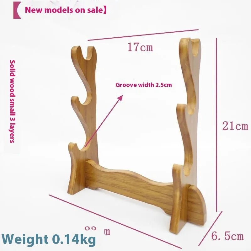 Handmade wooden Chinese style multi-layer wall bracket shelf unit