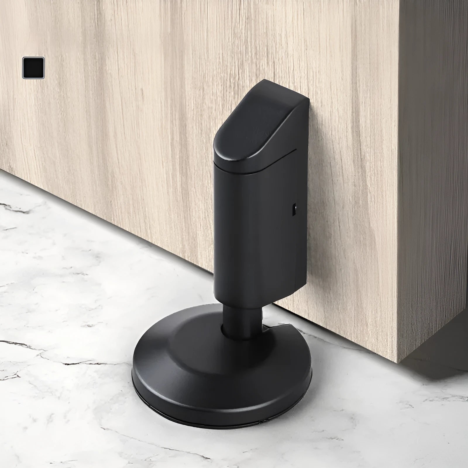Zinc alloy invisible door stopper in six colour options for bedroom protection