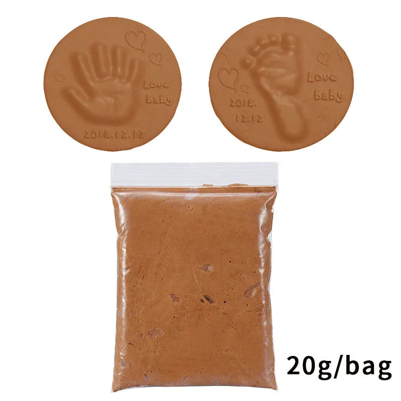 Soft non-toxic clay paste for baby handprint or footprint in 10 colours