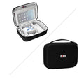 Black EVA digital storage bag for headphones and tech accessories organisation