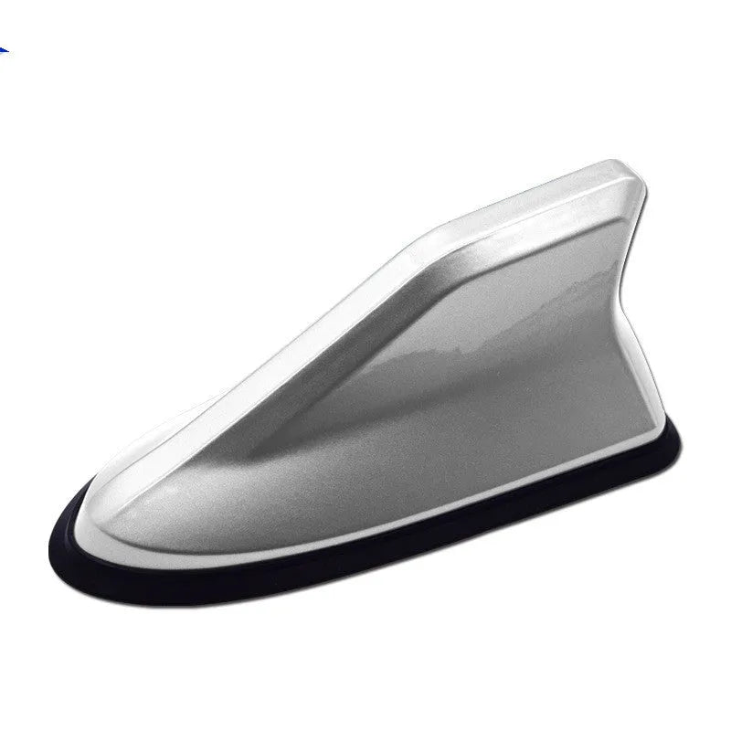 Black shark fin car antenna with paste installation, 160x78x70mm, for radio signal reception