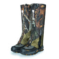 Camouflage green snow cover made from 500D Oxford cloth with TPU straps, 40cm height, for hiking and mountaineering
