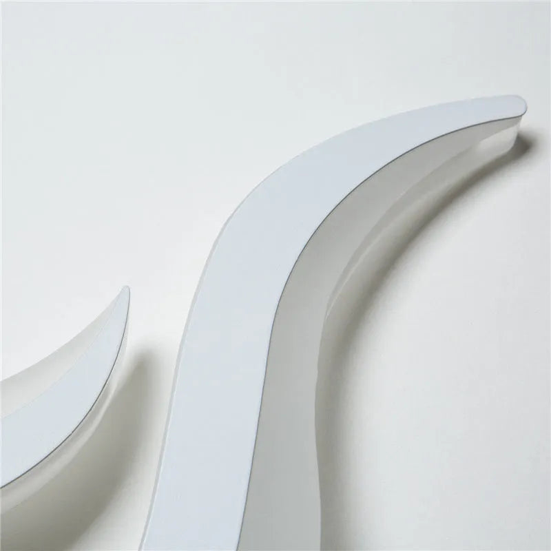 Modern simplicity 10W LED stairway corridor light fixture with matte white finish and acrylic shade