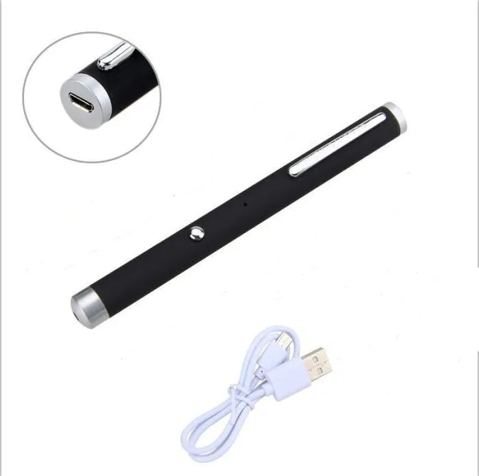 Set of three 5mw green laser pointer pens in black, camouflage, and white colours.
