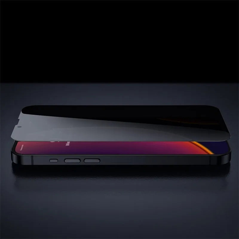 0.23mm non-broken edge full screen curved privacy tempered film for iPhone 5.4 inch model black
