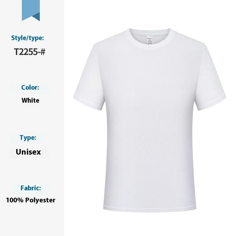 Men's quick-drying round neck short sleeve T-shirt in eight colours, loose fit work wear