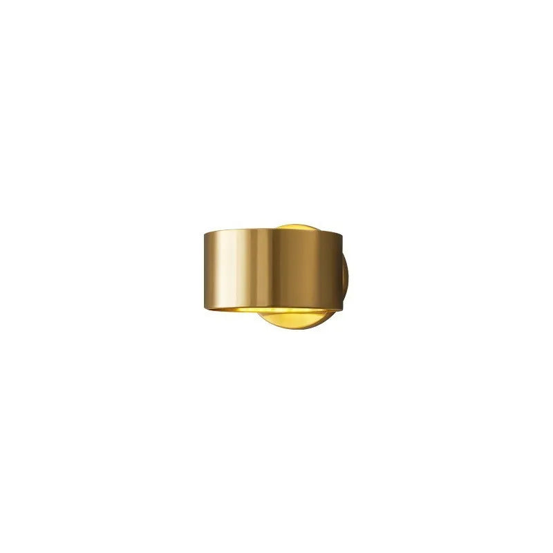 Copper wall lamp in modern style with gold or black finish options