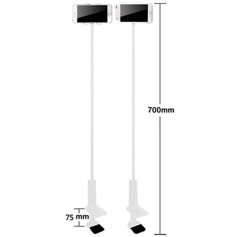 Black flexible magnalium tablet mount holder with suction base and bendy arm.