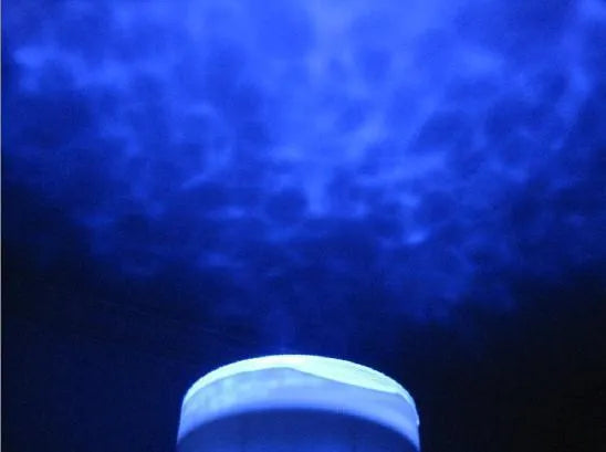 Blue LED ocean lamp projection unit for wall and ceiling installation