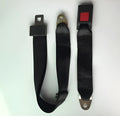 Black polyester seat belt extender 5cm x 120cm with iron buckle and adjustment buckle for car truck motorcycle