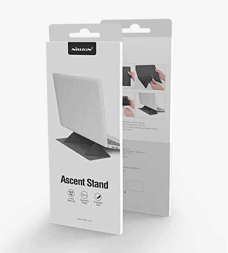 Non-slip portable cooling bracket for notebook, ergonomic stand with anti-slip fibre texture, blue colour