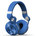 Bluetooth headset with head-mounted design in black, blue, red or white colours with subwoofer line
