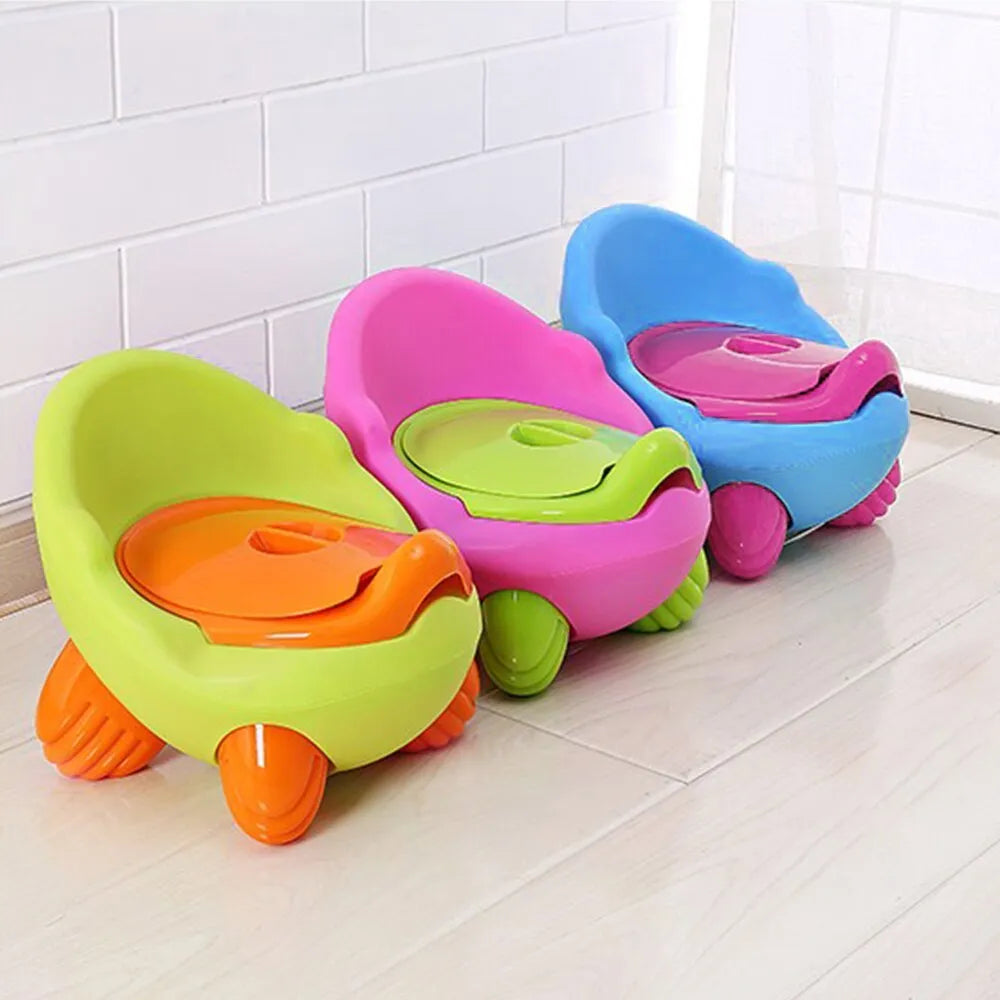 Dandan children's plastic toilet stool for potty training in a choice of six colours with a removable bowl.