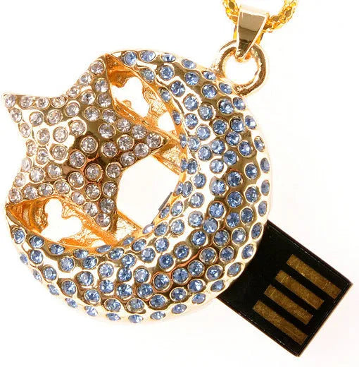 Jewelry Xingyue metal USB flash drive with USB connector visible