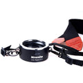 Aluminium alloy Nikon E-mount lens flipper dual holder with cotton shoulder strap for quick lens switching