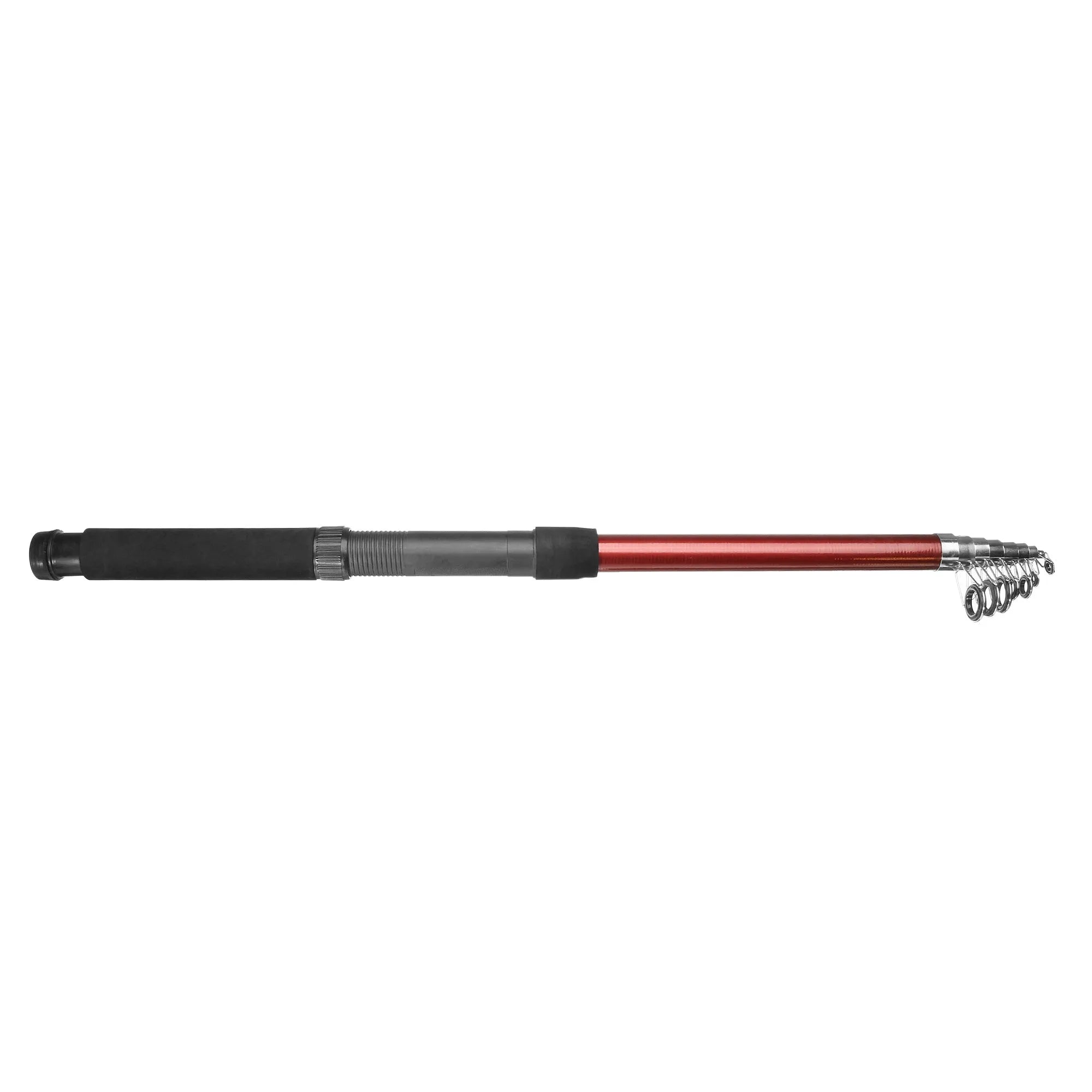 LED fishing rod light unit mounted on telescopic pole with remote control for outdoor lighting