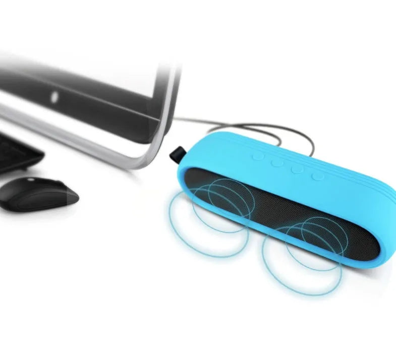 CRDCsmart S202C black portable wireless Bluetooth speaker with dual drivers and IP65 waterproof rating