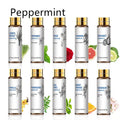 10ml plant aromatherapy essential oil with lavender rose tea tree scents in clear bottle